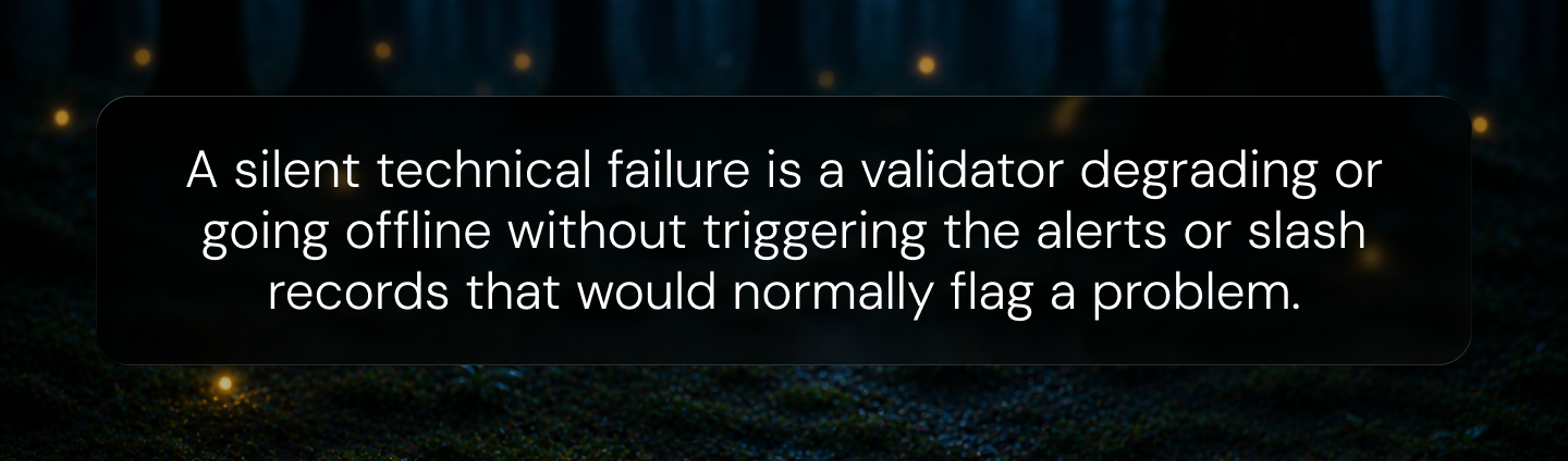 definiton of silent technical failure